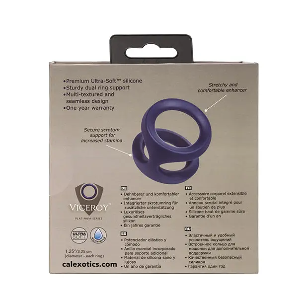 Viceroy Dual Ring - Blue - Penis Enhancement