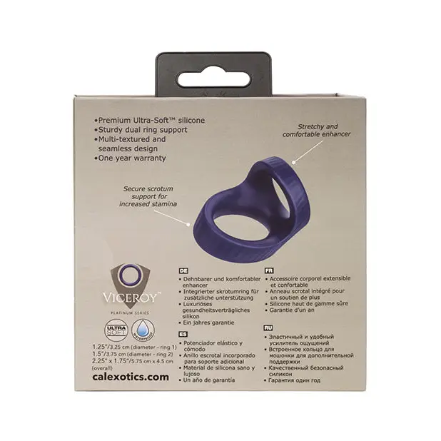 Viceroy Max Dual Ring - Blue - Penis Enhancement