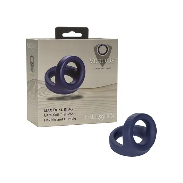 Viceroy Max Dual Ring - Blue - Penis Enhancement