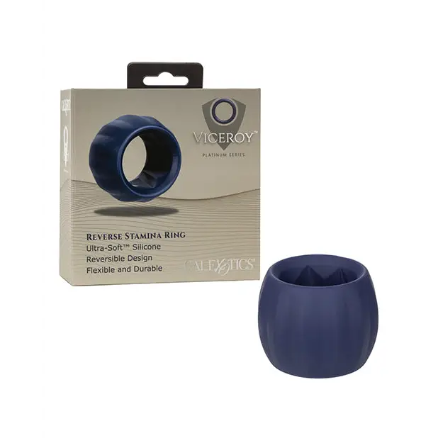 Viceroy Reverse Stamina Ring - Blue - Penis Enhancement
