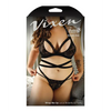 Vixen Lace Bralette w/Wrap Ties & Panty Black QN