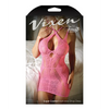 Vixen Multiway Strap Net Lace Dress Pink L/XL