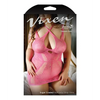 Vixen Multiway Strap Net Lace Dress Pink QN