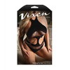 Vixen Nothing On You Seamless Cut-Out Teddy w/Removable Chain Accents - Black QN - Lingerie - Plus/Queen - Packaged