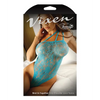 Vixen One Shoulder Stretch Lace Teddy Blue L/XL
