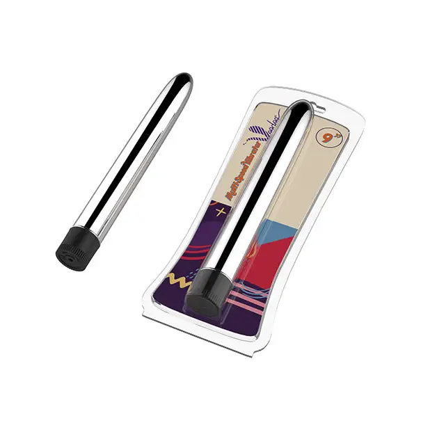 Voodoo 9" Multi Speed Vibrator, Silver