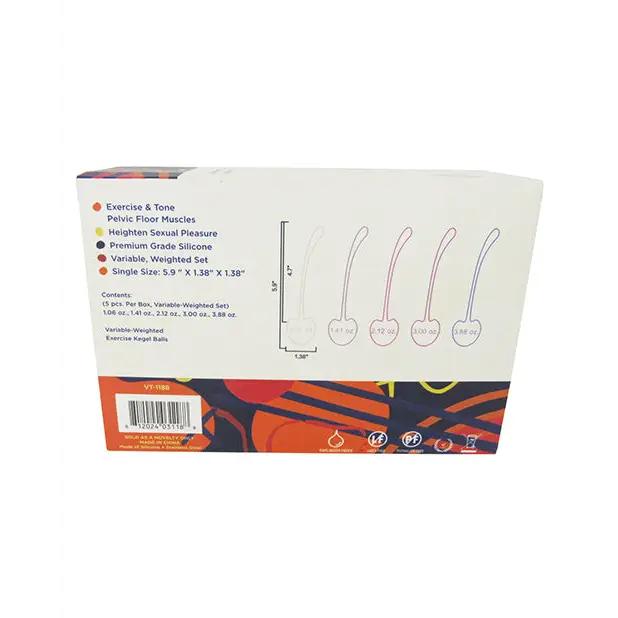 Voodoo Cherry Kegel Balls Weight Pack, Asst. Pack of 5