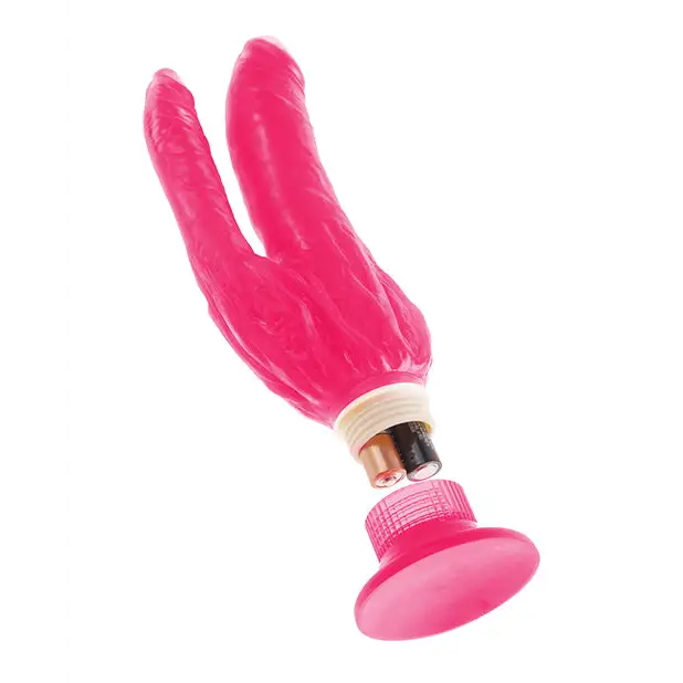 Wall Bangers Double Penetrator Waterproof - Pink - Dongs & Dildos