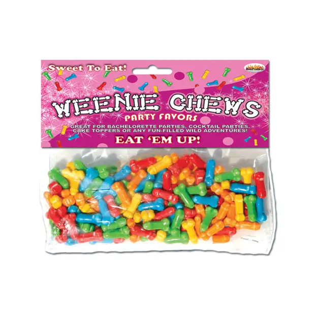 Weenie Chews Candies - Asst. Flavors Bag of 125 - Bachelorette & Party Supplies