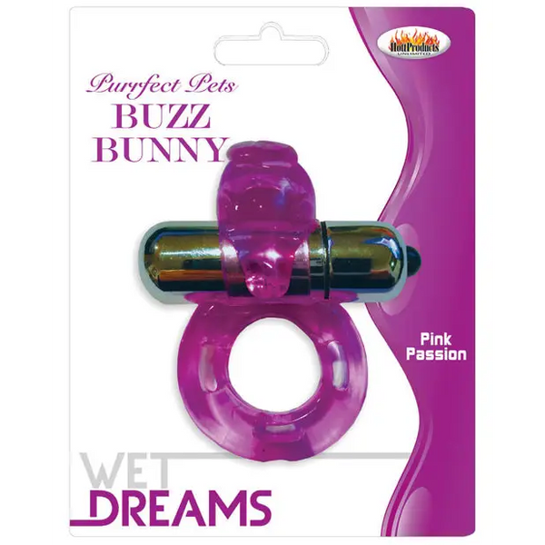 Wet Dreams Purrfect Pet Buzz Bunny - Purple - Stimulators