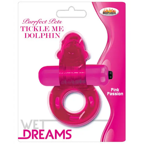 Wet Dreams Purrfect Pet Tickle Me Dolphin - Magenta - Stimulators