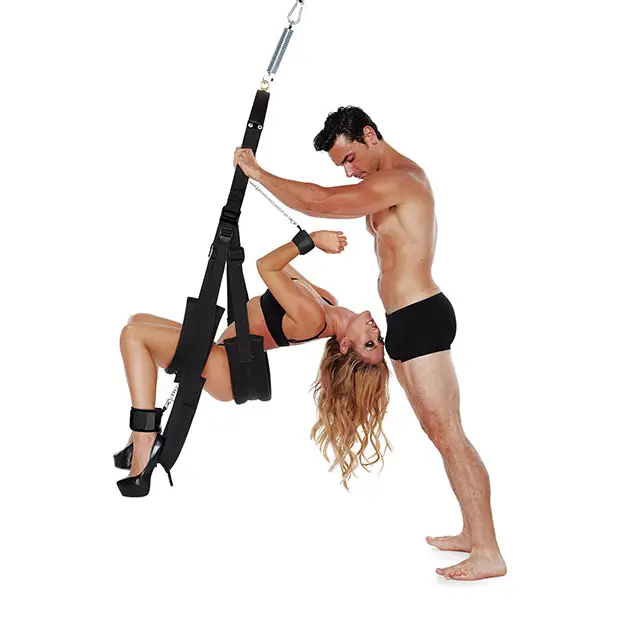 WhipSmart Bondage Pleasure Swing - Black - Position Aids & Swings