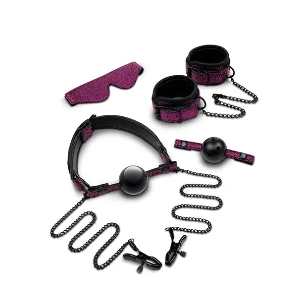WhipSmart Dragon’s Lair Bondage 5 Piece Kit - Bondage Blindfolds & Restraints