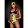 WhipSmart Glow in the Dark Deluxe 3 pc Impact Play Set - Green - Bondage Blindfolds & Restraints
