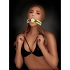 WhipSmart Glow in the Dark Deluxe Silicone Ball Gag - Green - Bondage Blindfolds & Restraints