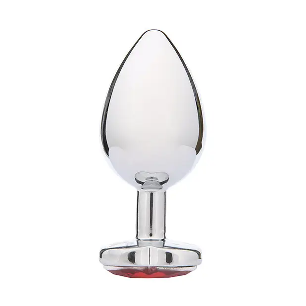 WhipSmart Heartbreaker 3.5’’ Heart Crystal Butt Plug - Red - Anal Products