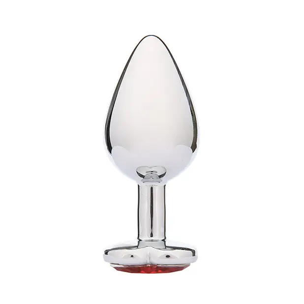 WhipSmart Heartbreaker 3’’ Heart Crystal Butt Plug - Red - Anal Products