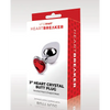 WhipSmart Heartbreaker 3’’ Heart Crystal Butt Plug - Red - Anal Products