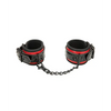 WhipSmart Heartbreaker Deluxe Buckle Love Cuffs - Black/Red - Bondage Blindfolds & Restraints