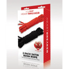 WhipSmart Heartbreaker Satin BDSM Rope - Black/Red Set of 2 - Bondage Blindfolds & Restraints