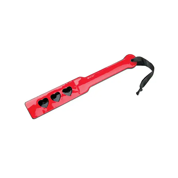 WhipSmart Heartbreaker Spanking Paddle - Red/Black - Bondage Blindfolds & Restraints