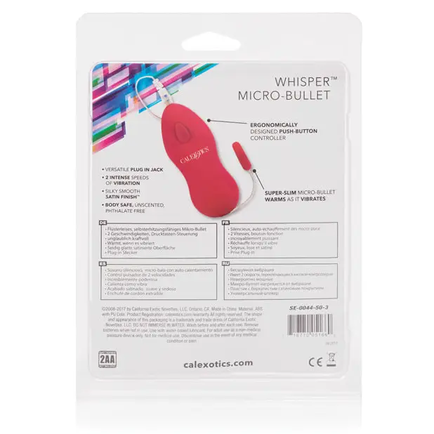 Whisper Micro Bullet - Pink - Stimulators