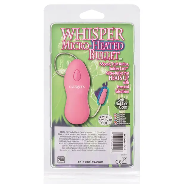 Whisper Micro Heated Bullet - Pink - Stimulators