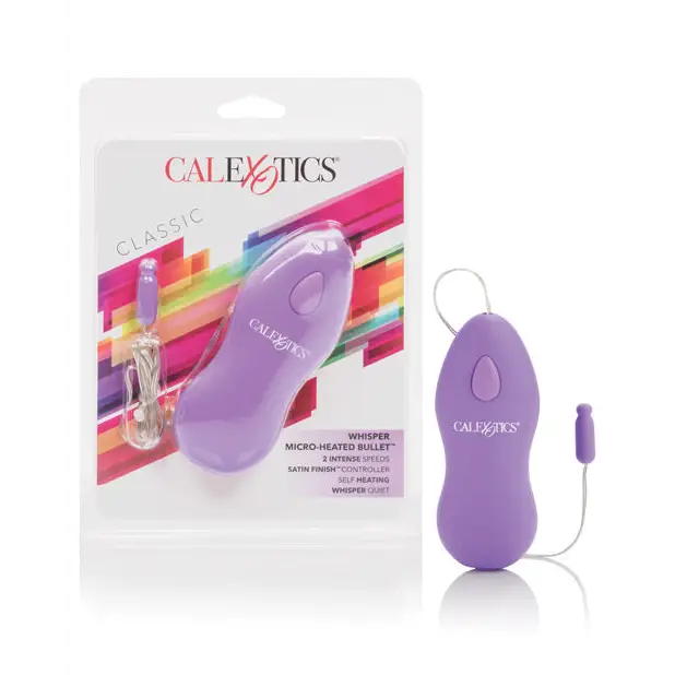 Whisper Micro Heated Bullet - Purple - Stimulators