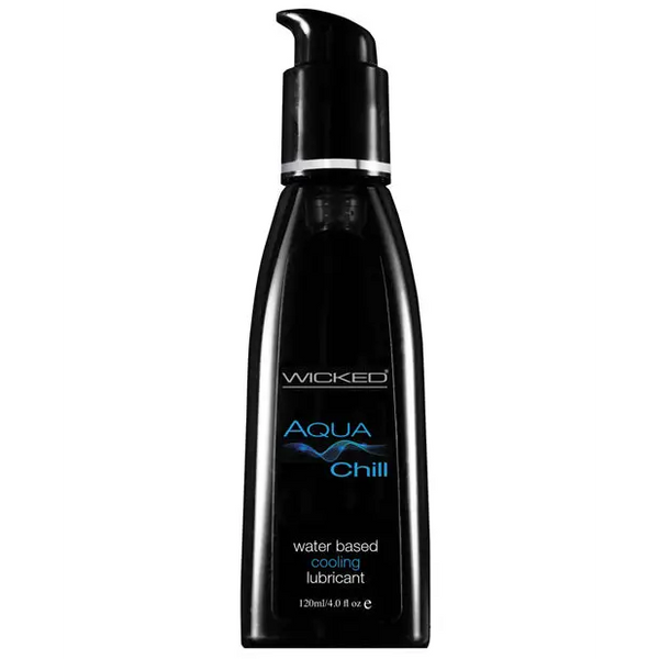 Wicked Sensual Care Aqua Chill Water Based Cooling Lubricant - 4 oz - Lubricants