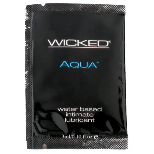 Wicked Sensual Care Aqua Water Based Lubricant -.1 oz Fragrance Free - Lubricants