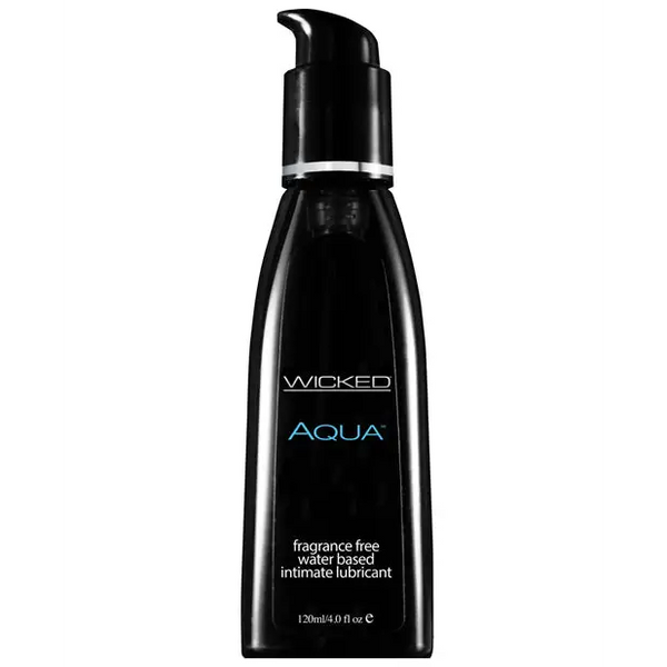 Wicked Sensual Care Aqua Water Based Lubricant - 4 oz Fragrance Free - Lubricants