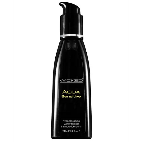 Wicked Sensual Care Hypoallergenic Aqua Sensitive Water Based Lubricant - 8 oz Unscented - Lubricants