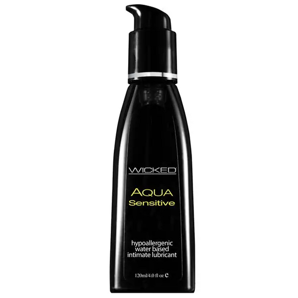 Wicked Sensual Care Hypoallergenic Aqua Sensitive Water Based Lubricant - 4 oz Unscented - Lubricants