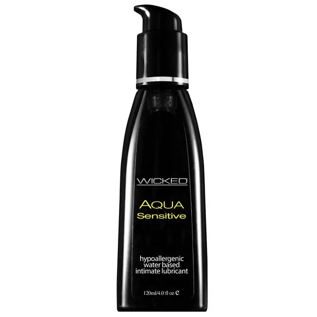 Wicked Sensual Care Hypoallergenic Aqua Sensitive Water Based Lubricant - 4 oz Unscented - Lubricants