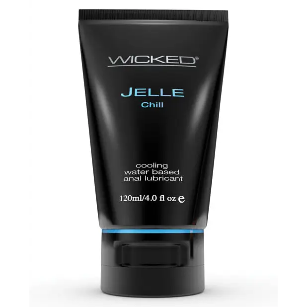 Wicked Sensual Care Jelle Chill Water Based Anal Gel Lubricant - 4 oz - Lubricants