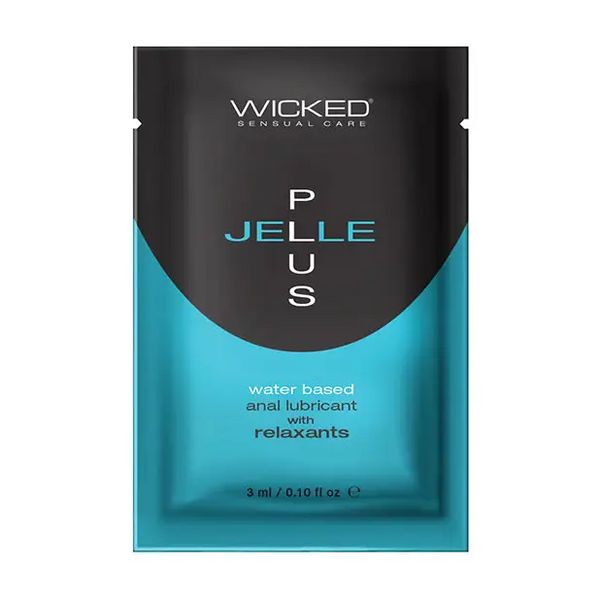 Wicked Sensual Care Jelle Plus Water Based Anal Lubricant with Relaxants -.1 oz - Lubricants