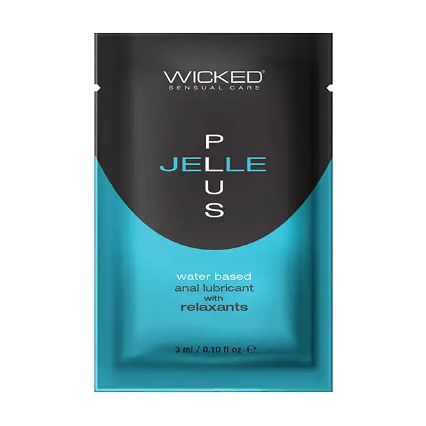 Wicked Sensual Care Jelle Plus Water Based Anal Lubricant with Relaxants -.1 oz - Lubricants