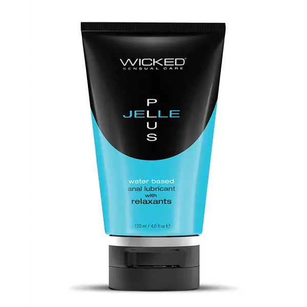 Wicked Sensual Care Jelle Plus Water Based Anal Lubricant with Relaxants - 4 oz