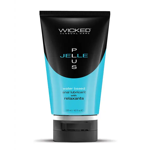 Wicked Sensual Care Jelle Plus Water Based Anal Lubricant with Relaxants - 4 oz