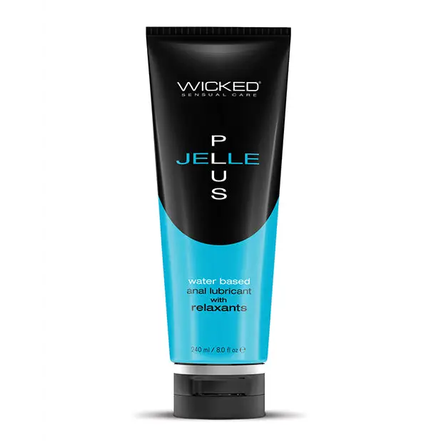 Wicked Sensual Care Jelle Plus Water Based Anal Lubricant with Relaxants - 8 oz