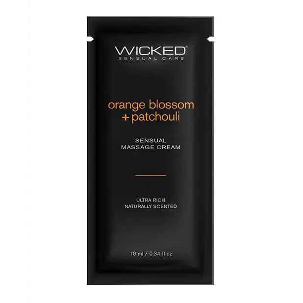 Wicked Sensual Care Orange Blossom & Patchouli Massage Cream, .34 oz