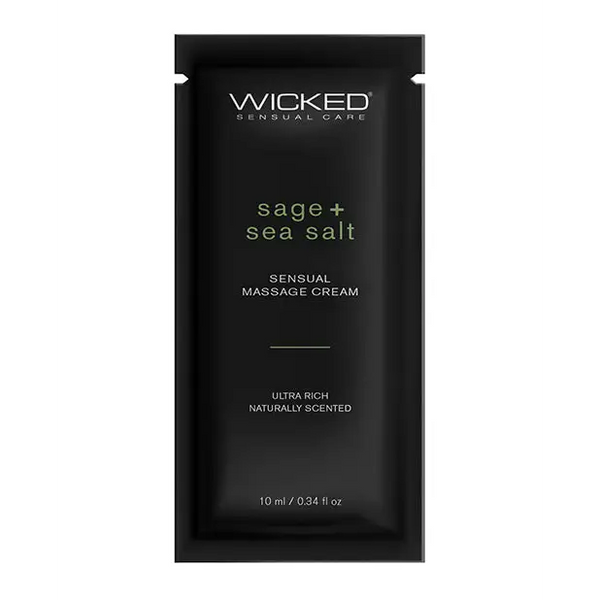 Wicked Sensual Care Sage & Sea Salt Massage Cream, .34 oz