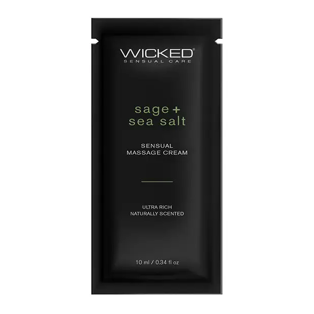 Wicked Sensual Care Sage & Sea Salt Massage Cream, .34 oz