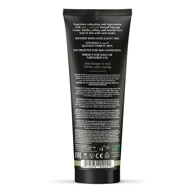 Wicked Sensual Care Sage & Sea Salt Massage Cream, 4 oz