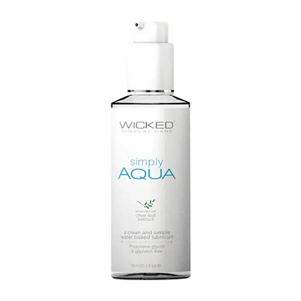 Wicked Sensual Care Simply Aqua Water Based Lubricant - 2.3 oz - Lubricants