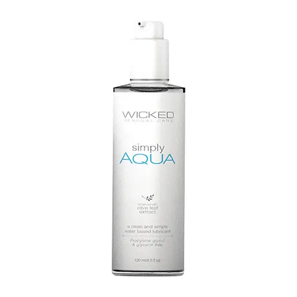 Wicked Sensual Care Simply Aqua Water Based Lubricant - 4 oz - Lubricants