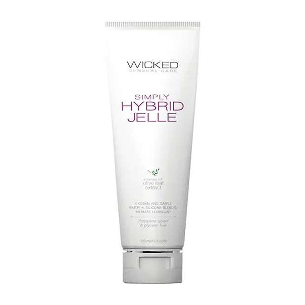 Wicked Sensual Care Simply Hybrid Jelle Lubricant, 4 oz