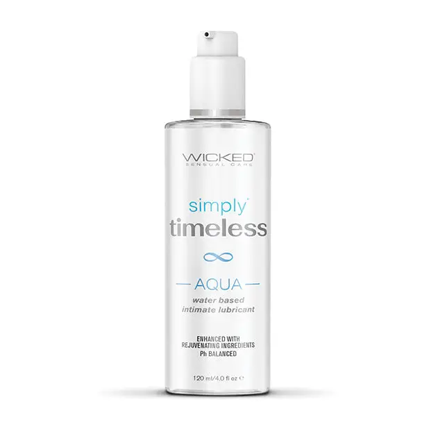 Wicked Sensual Care Simply Timeless Aqua Water Based Lubricant - 4 oz