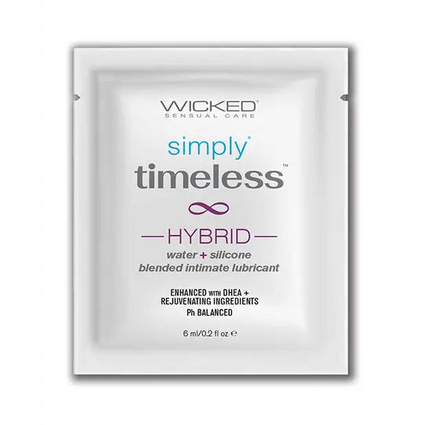 Wicked Sensual Care Simply Timeless Hybrid Water & Silicone Lubricant -.2 oz - Lubricants