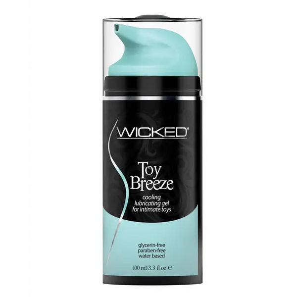 Wicked Sensual Care Toy Breeze Water Based Cooling Lubricant - 3.3 oz - Lubricants